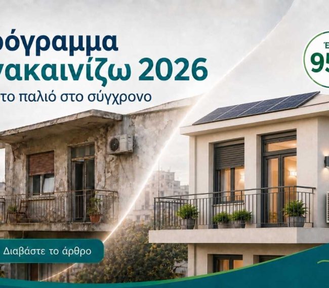 Πρόγραμμα "Ανακαινίζω" 2026